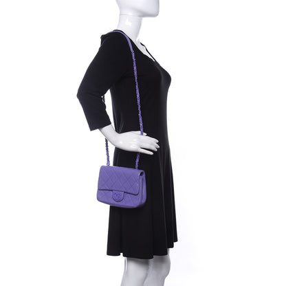 Chanel Caviar Quilted Incognito Mini Square Flap Purple 2 of 10