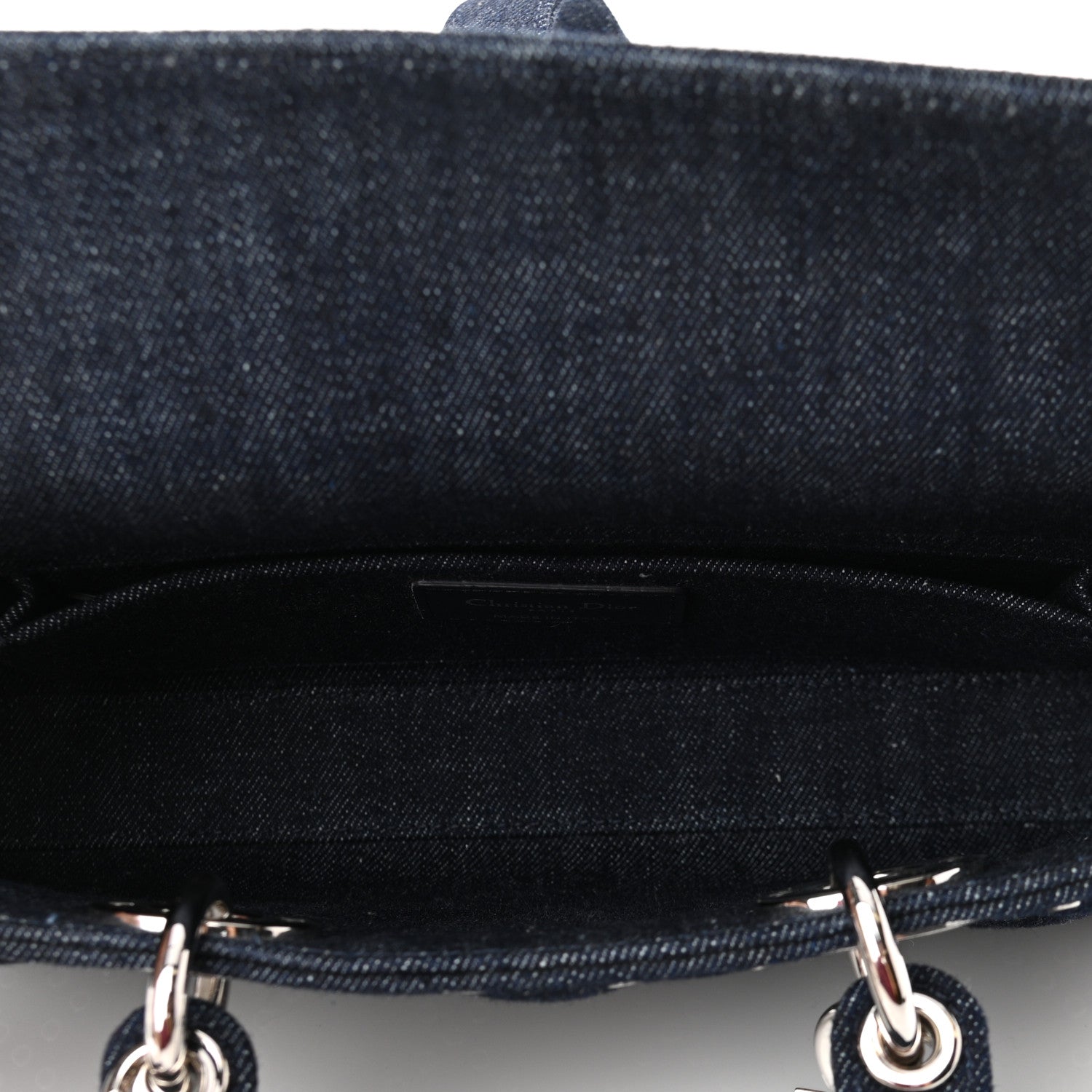 Christian Dior Denim Cannage East West Lady Dior Black 5 of 9