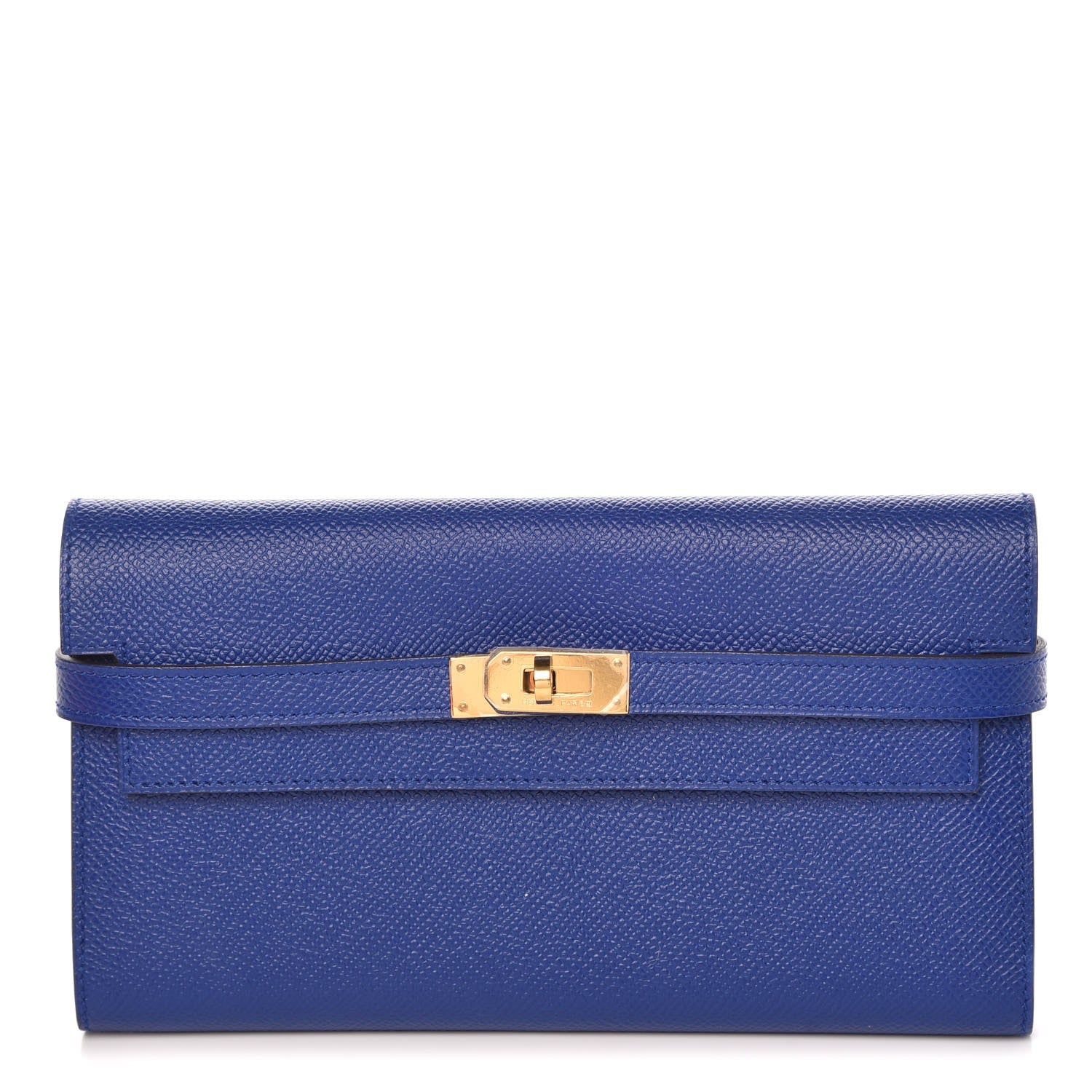 Hermes Epsom Kelly Longue Wallet Bleu Electrique 1 of 9