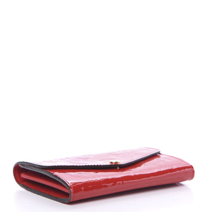 Louis Vuitton Vernis Sarah Compact Wallet Cherry 3 of 8