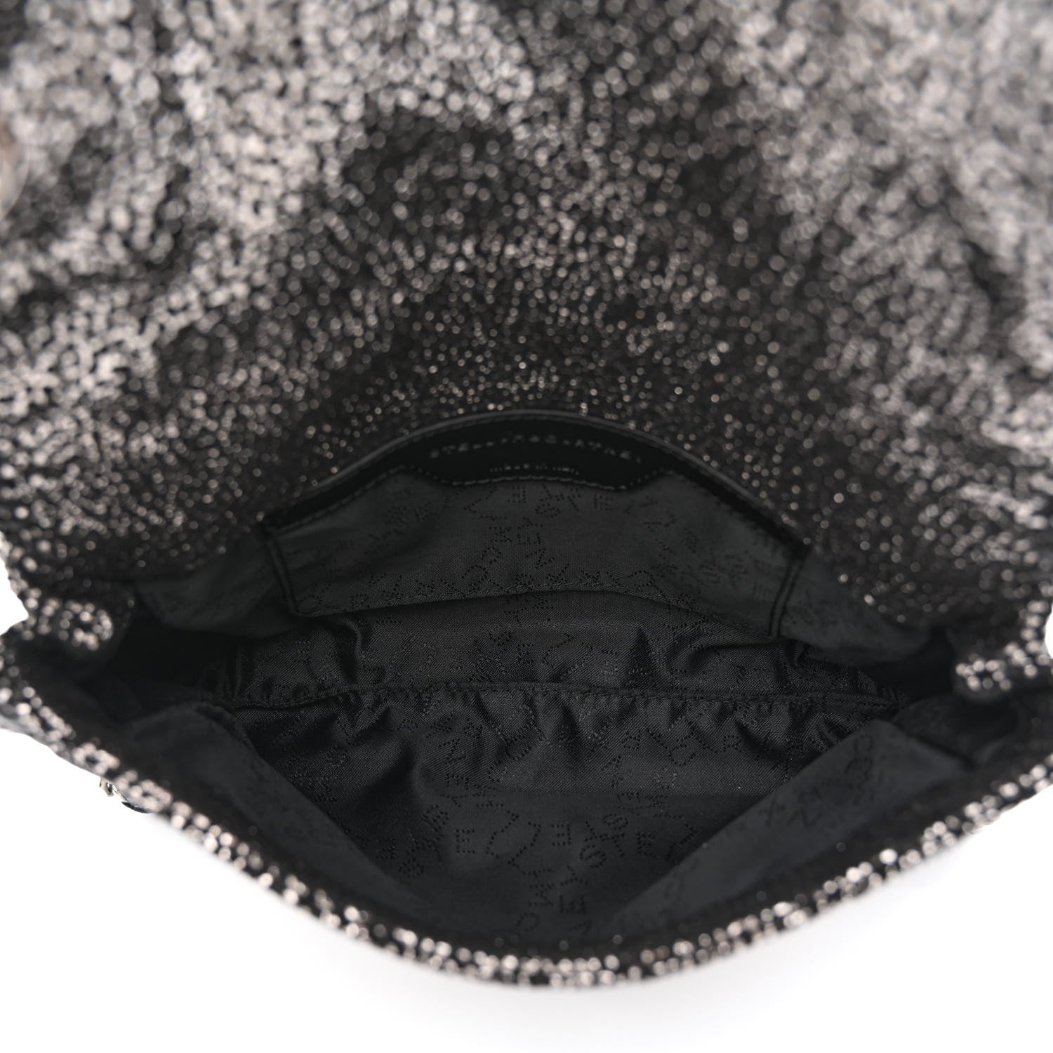 Stella McCartney Chamois Shiny Dotted Mini Falabella Crossbody Bag Ruthenium 5 of 12