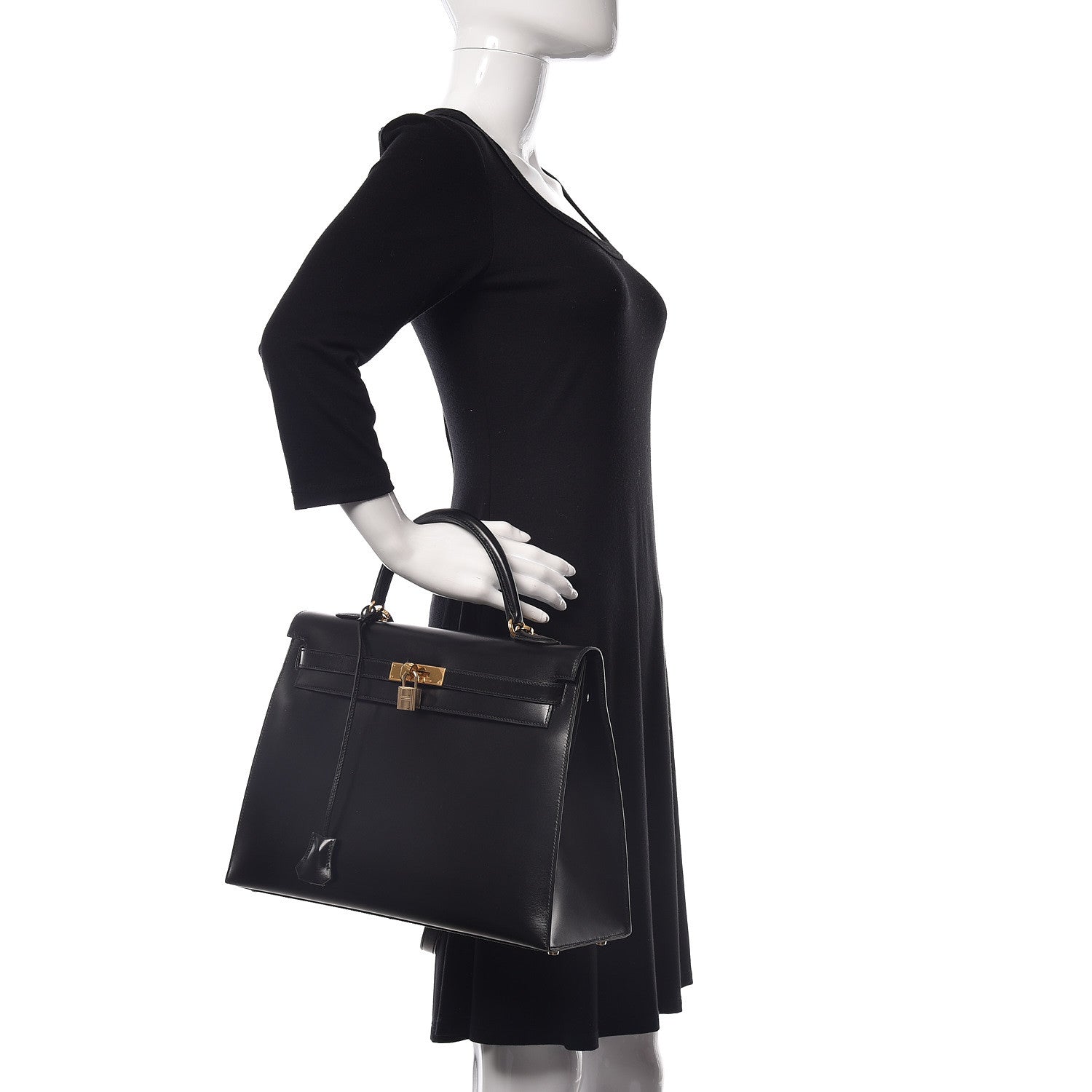 Hermes Box Kelly Sellier 35 Black 3 of 44