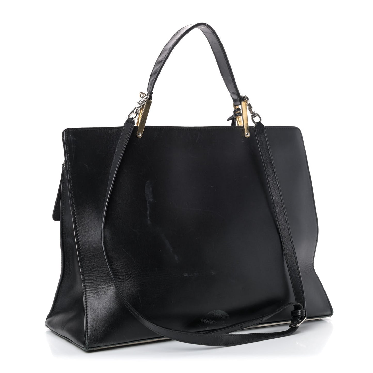 Calfskin Le Dix Zip Cartable Black