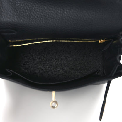 Hermes Togo Kelly Retourne 25 Black 4 of 11