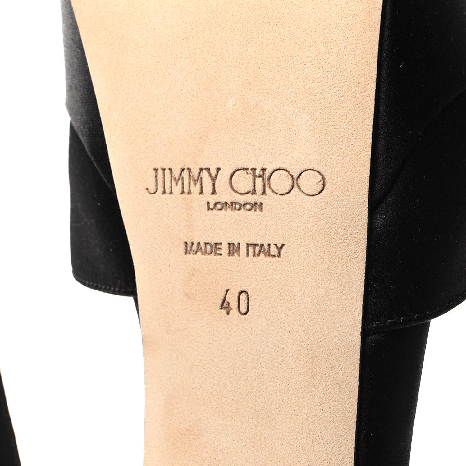 Jimmy Choo Satin Crystal Max Bing 150 Pumps 40 Black 6 of 9