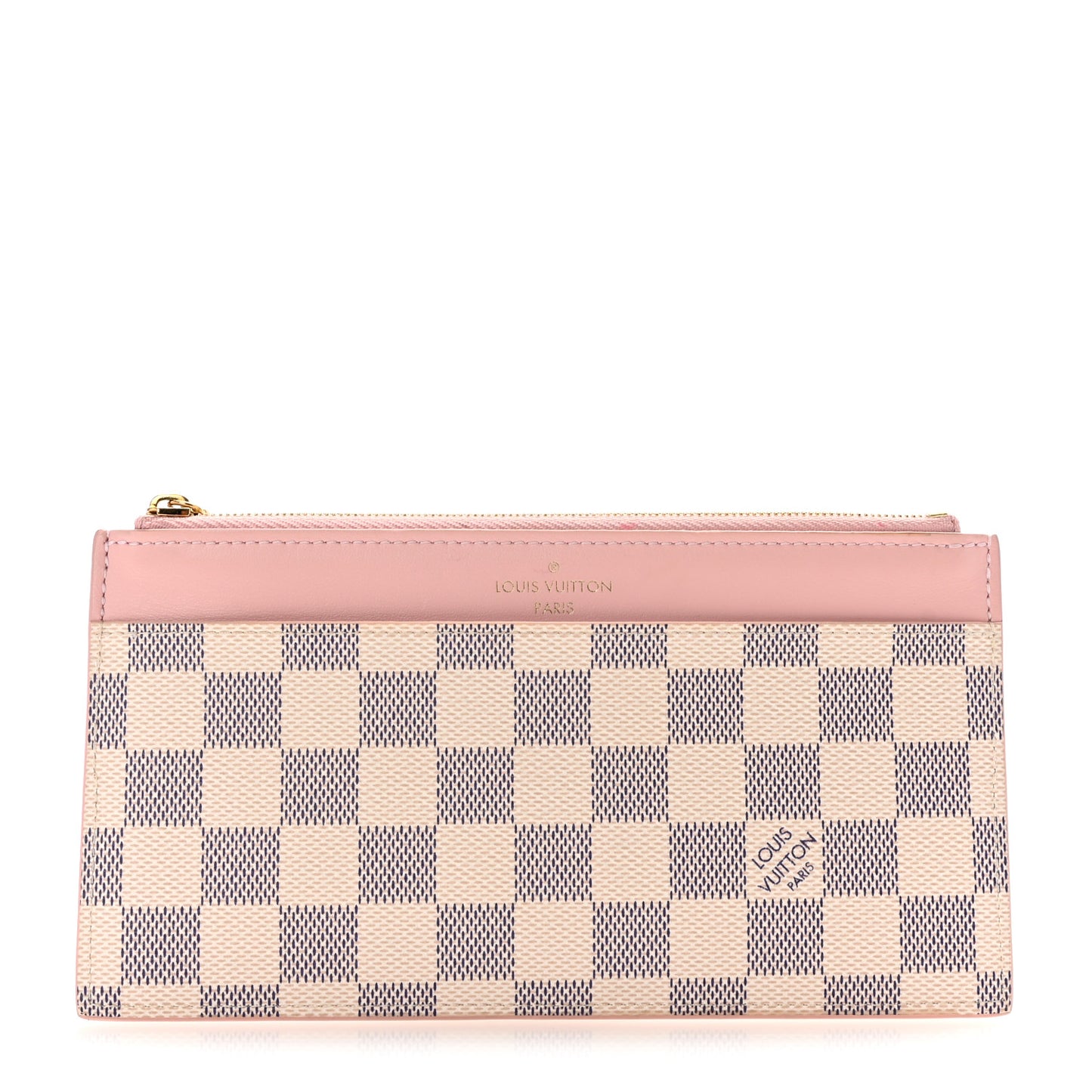 Damier Azur Slim Purse Rose Ballerine