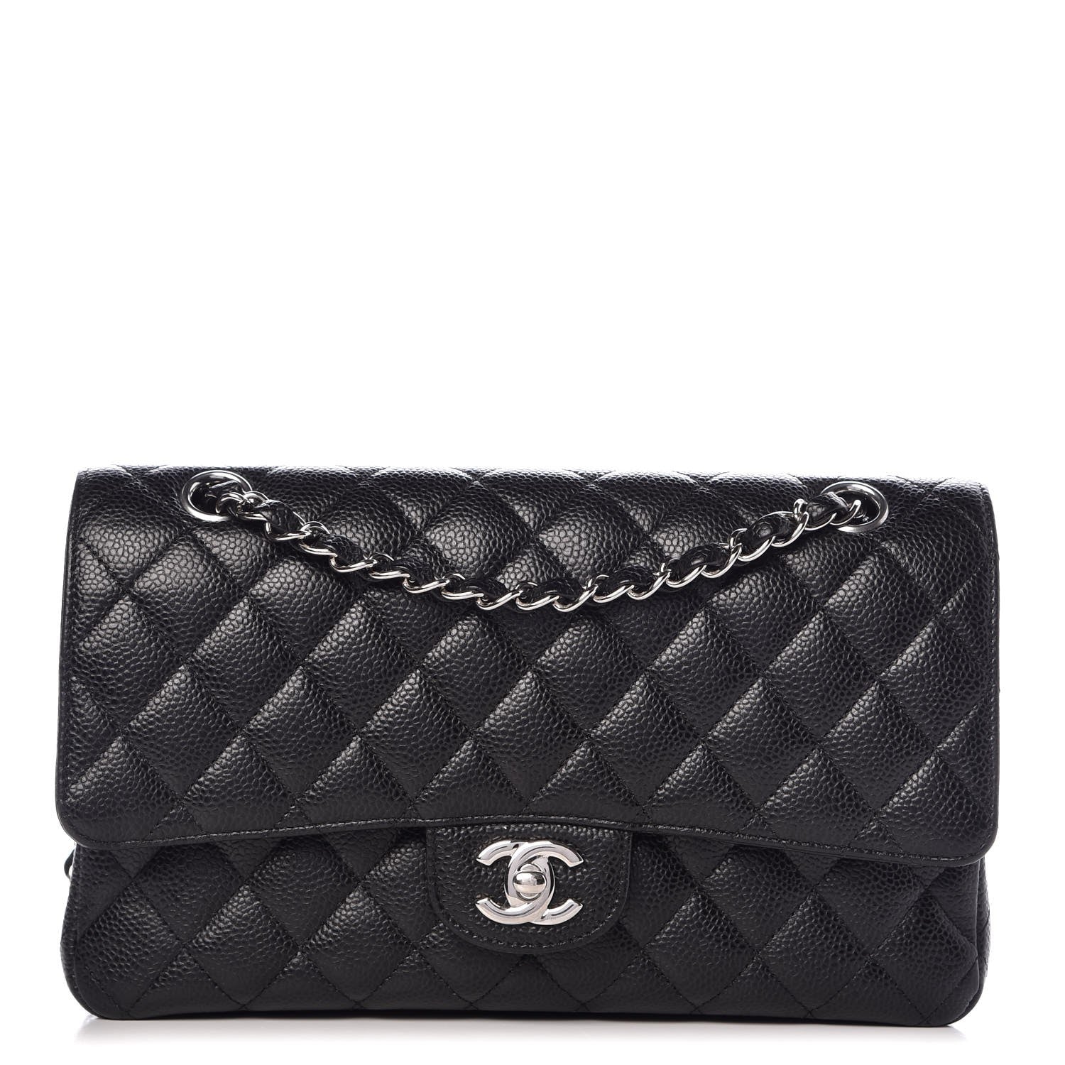Chanel Caviar Quilted Medium Double Flap Black 1 of 9