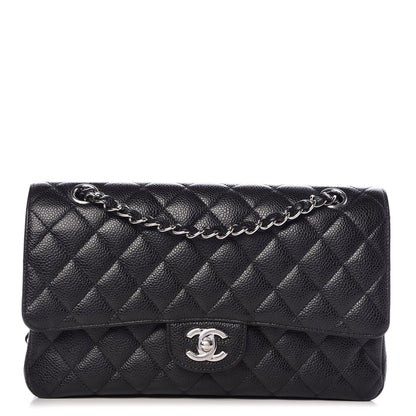 Chanel Caviar Quilted Medium Double Flap Black 1 of 9