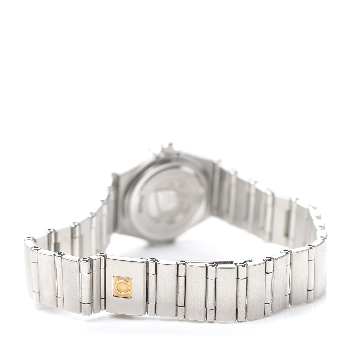 Stainless Steel Diamond Bezel Mother of Pearl Multi Gemstone 22mm Constellation Iris Rainbow Quartz Watch 1460.79