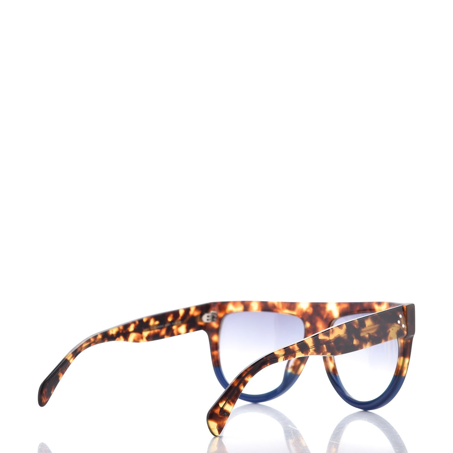 Celine Shadow Sunglasses CL 41026/S Havana Blue 4 of 7