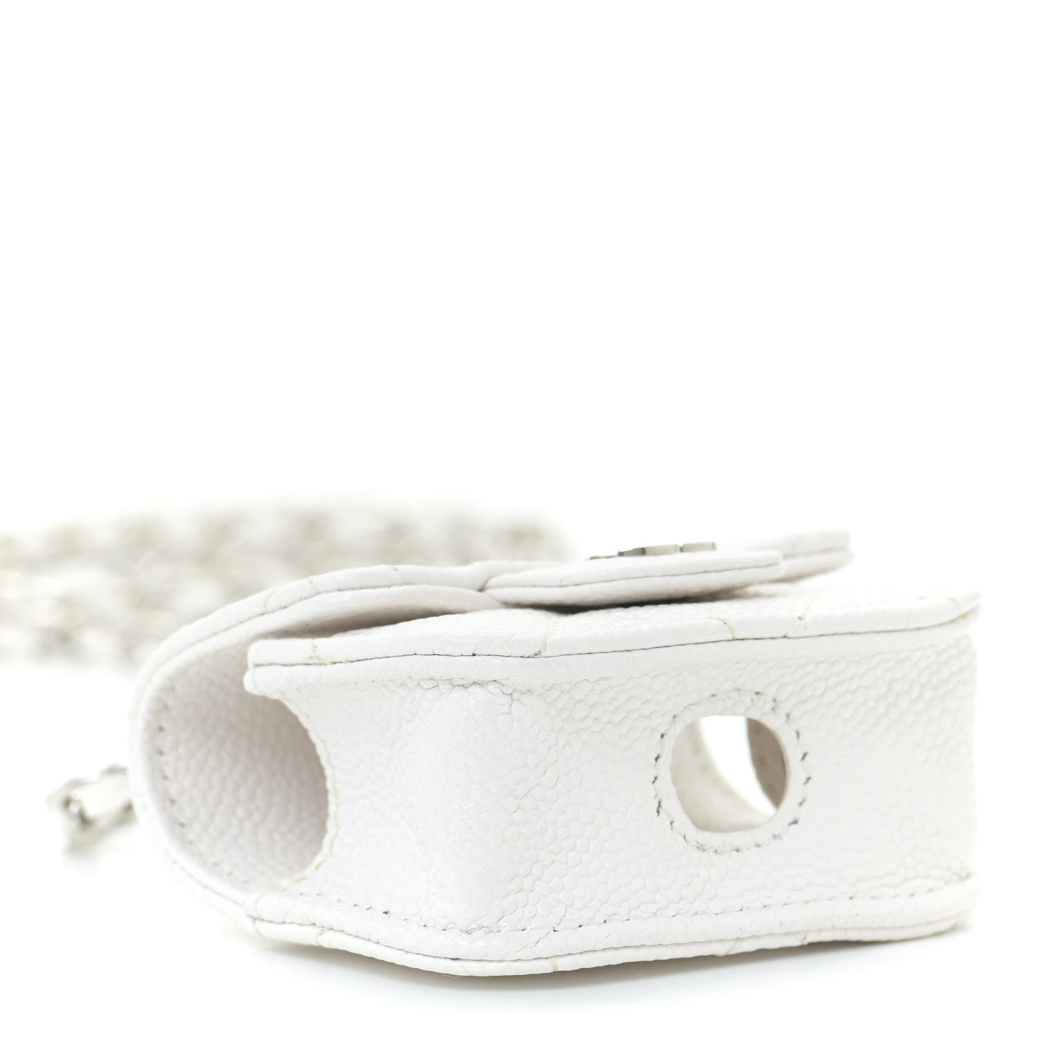 Chanel Caviar Quilted Airpods Pro Case White 7 of 11