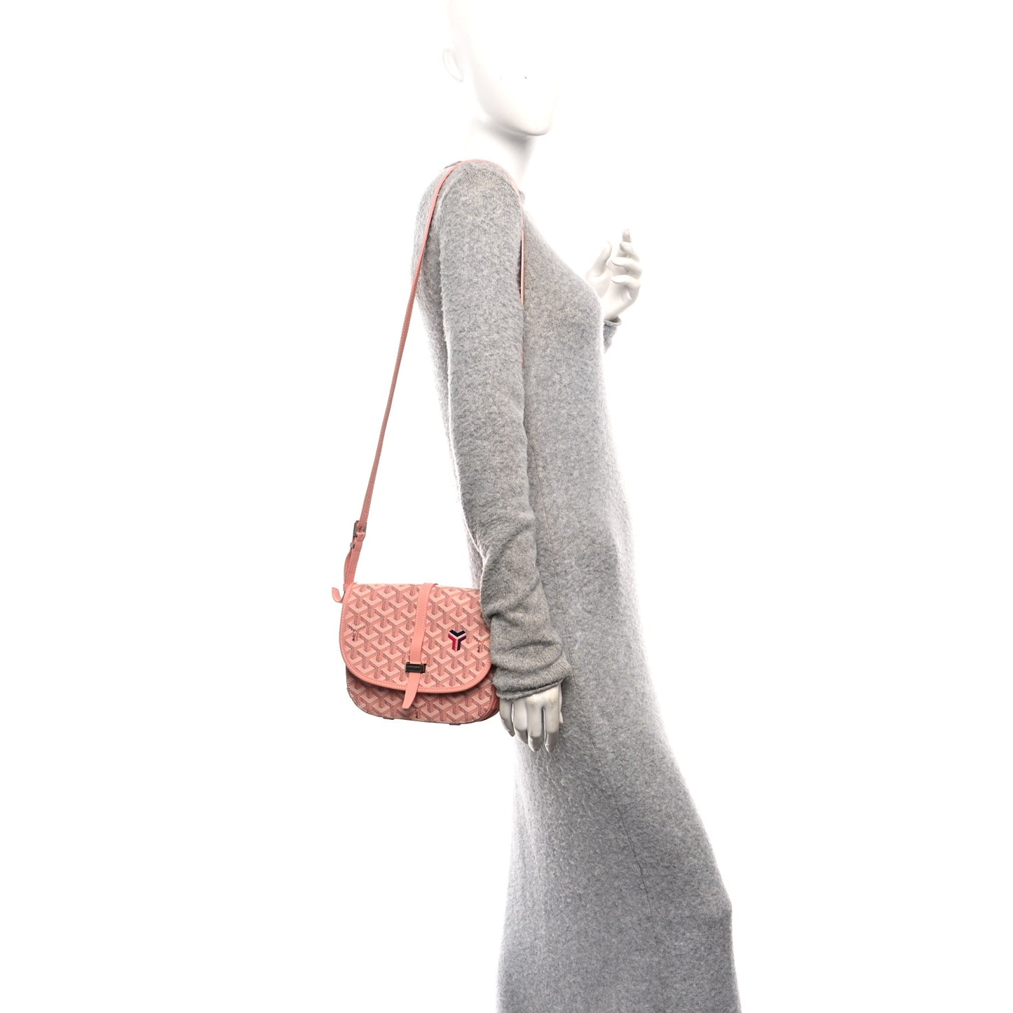 Goyardine Belvedere II PM Messenger Bag Pink