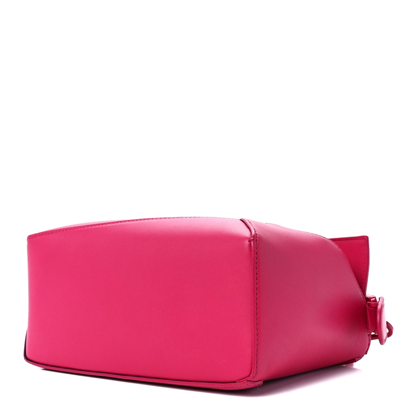 Satin Calfskin Monochrome Small Puzzle Edge Bag Ruby Red Glaze