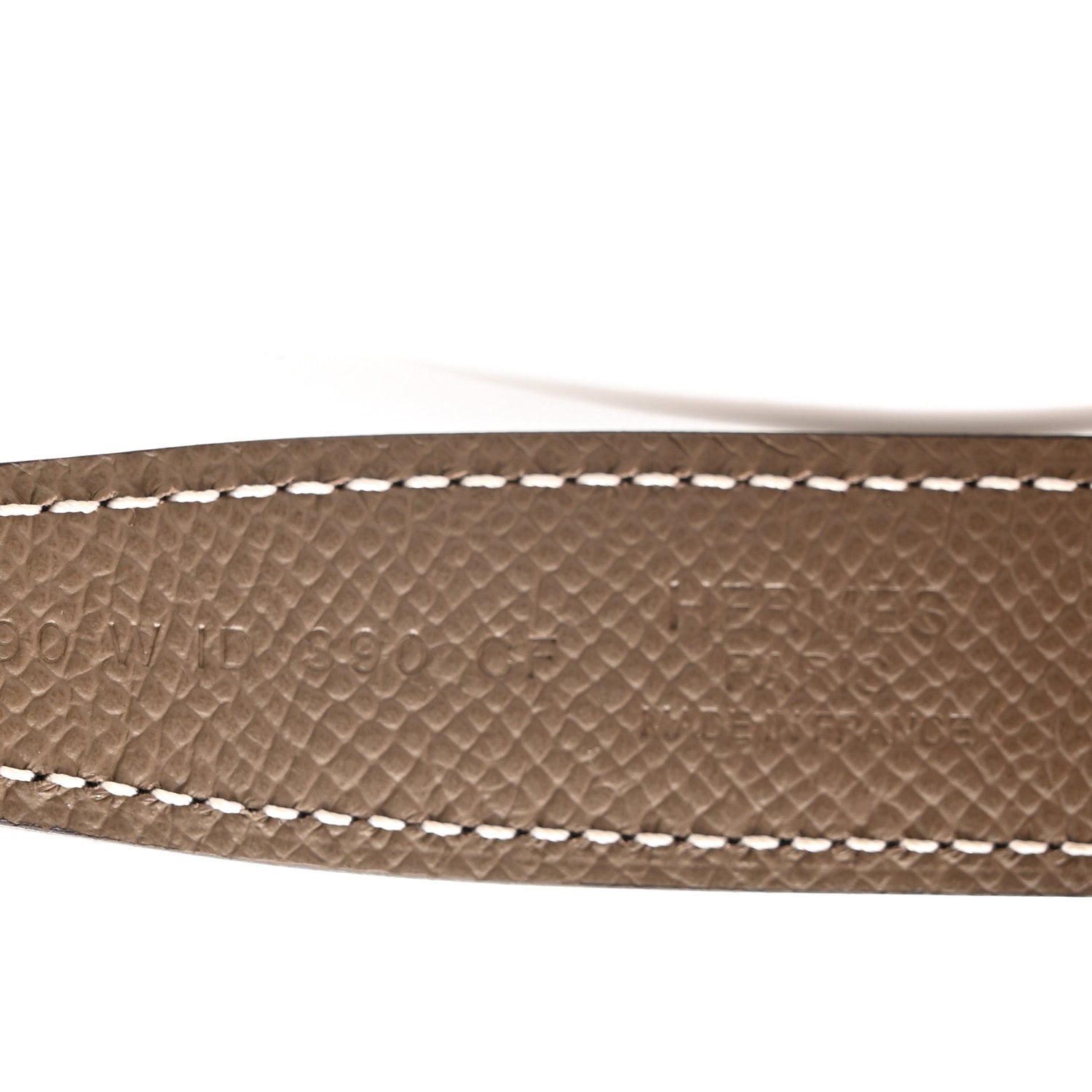 Hermes Epsom Swift 24mm My H Belt 90 36 Black Etoupe 5 of 7
