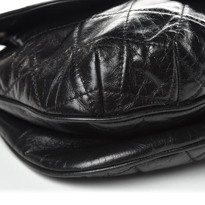 Chanel Aged Glazed Calfskin Quilted Large Bubble CC Flap Black 5 of 9