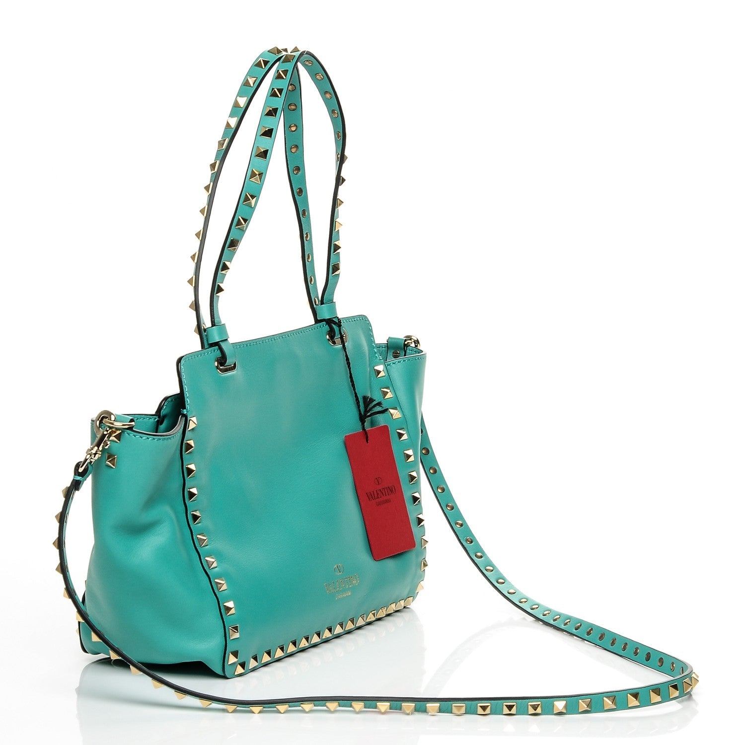 Valentino Garavani Vitello Small Rockstud Tote Colibri 3 of 6