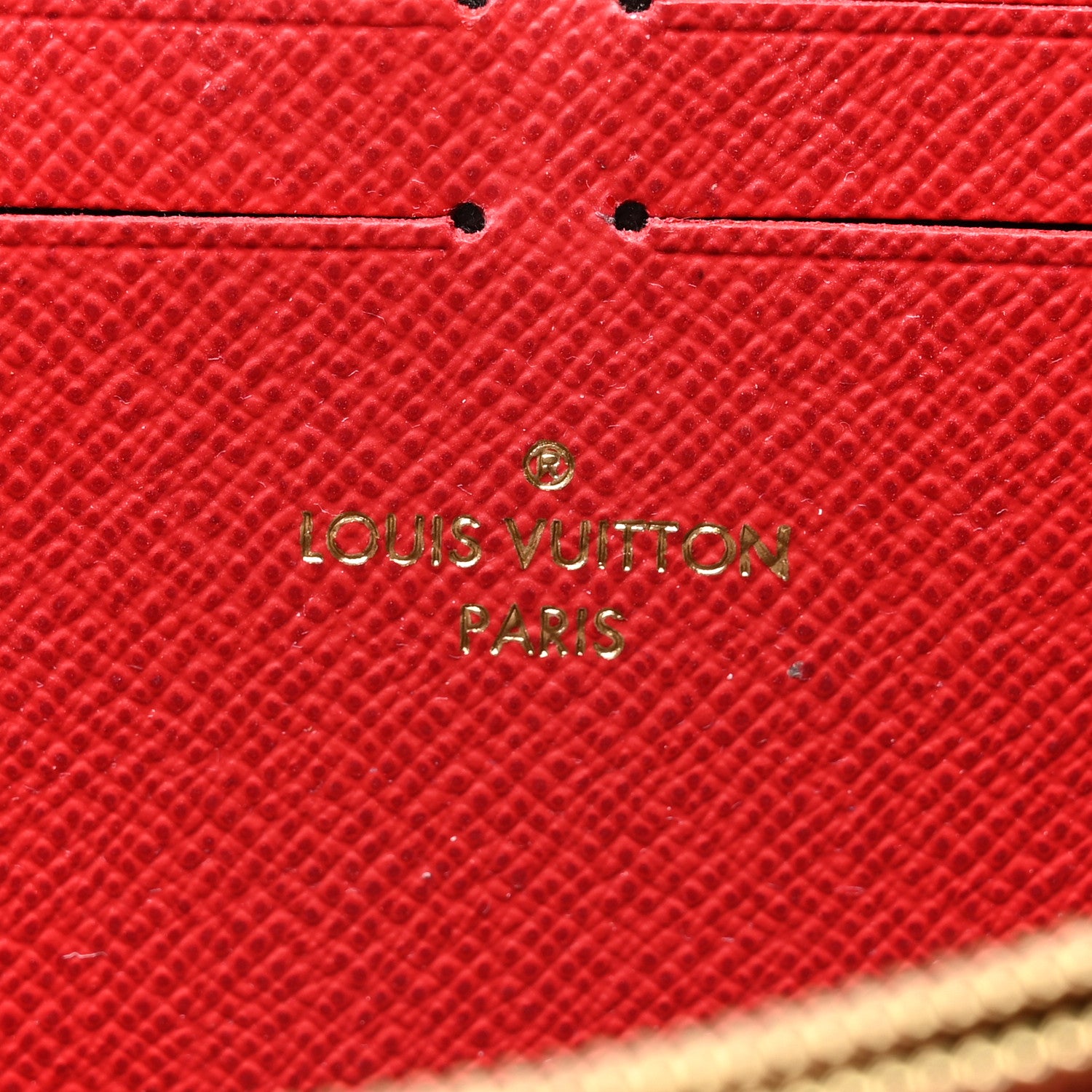 Louis Vuitton Damier Ebene Clemence Wallet Cherry 6 of 11