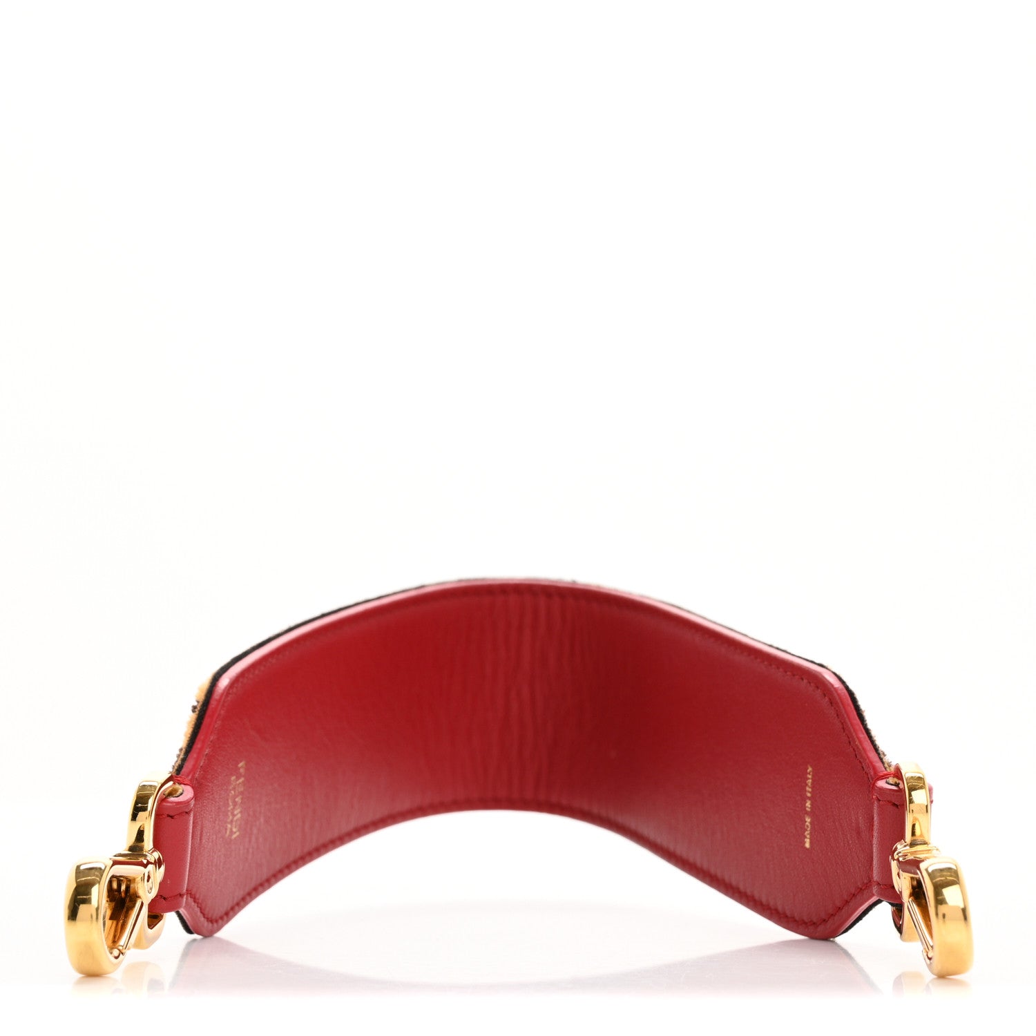 Fendi Velvet FF Mini Strap You Tobacco Fragola 2 of 8