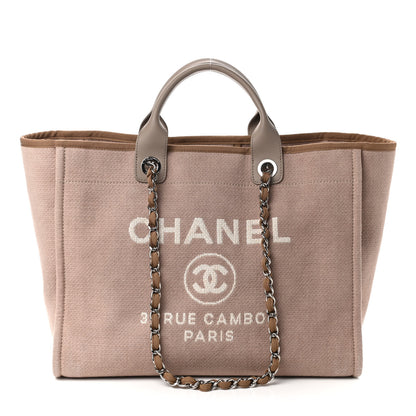 Chanel Canvas Medium Deauville Tote Ecru 1 of 11