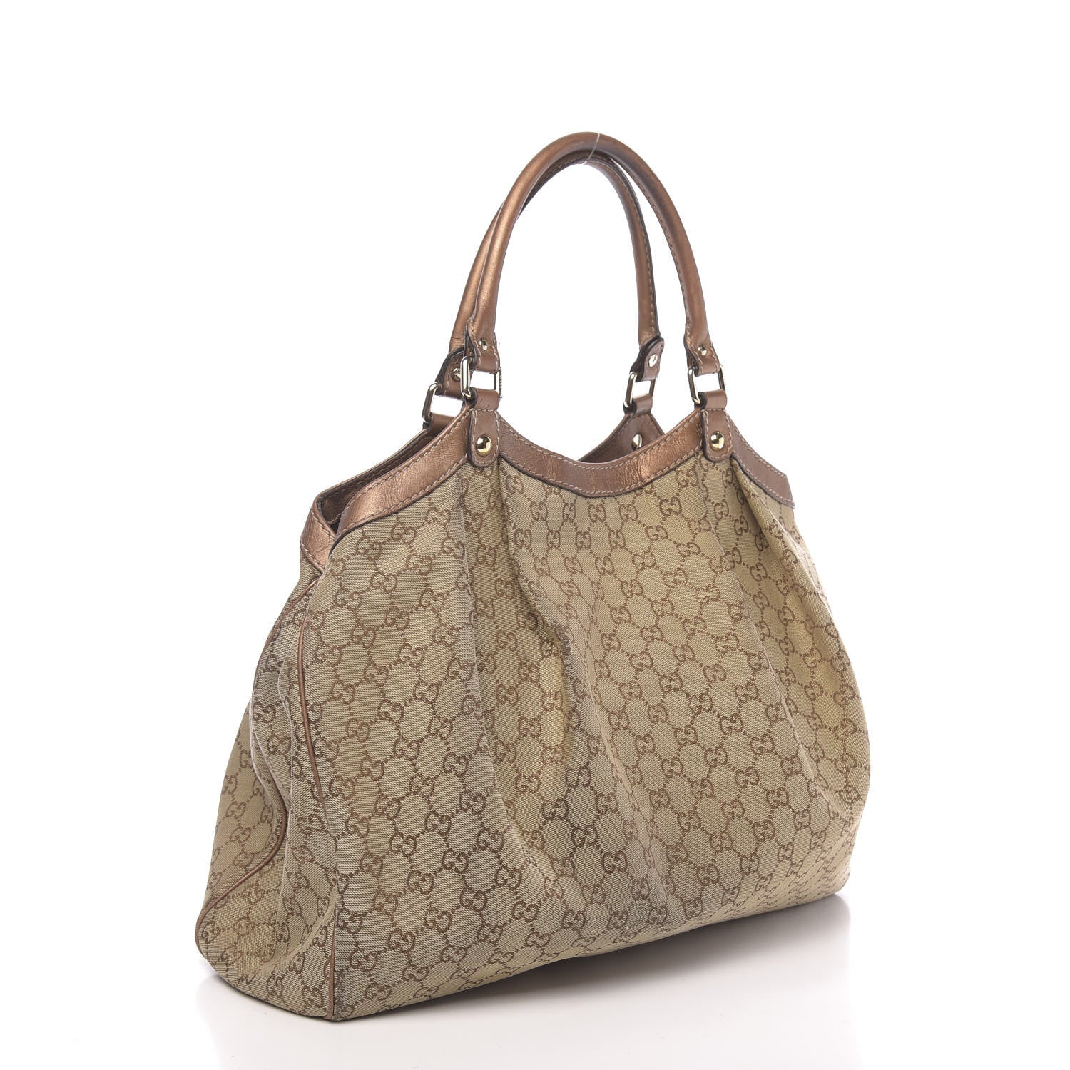 Gucci Monogram Large Sukey Tote Bronze 2 of 18