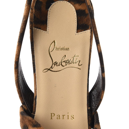 Christian Louboutin Veau Velours Taralita 85 Thong Sandals 39.5 Leo 8 of 8