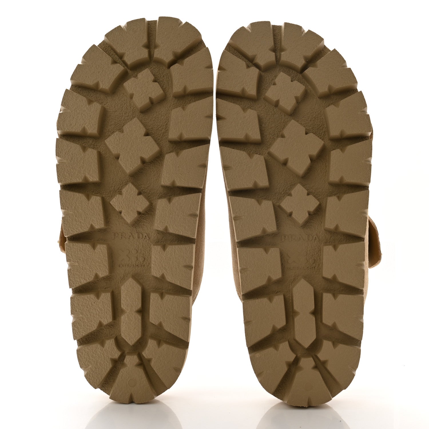 Prada Suede Buckle Slide Sandals 38 Ecru 5 of 10