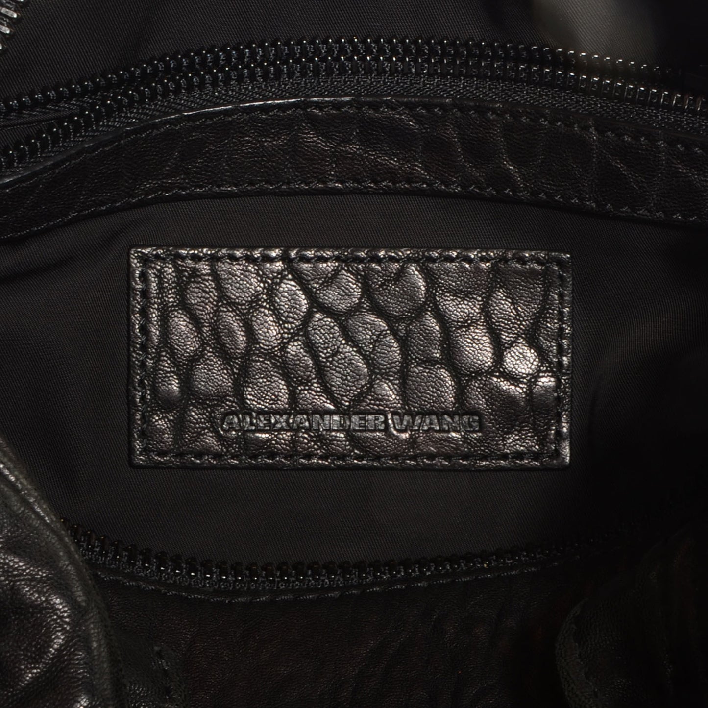 Leather Rocco w Black Hardware Black