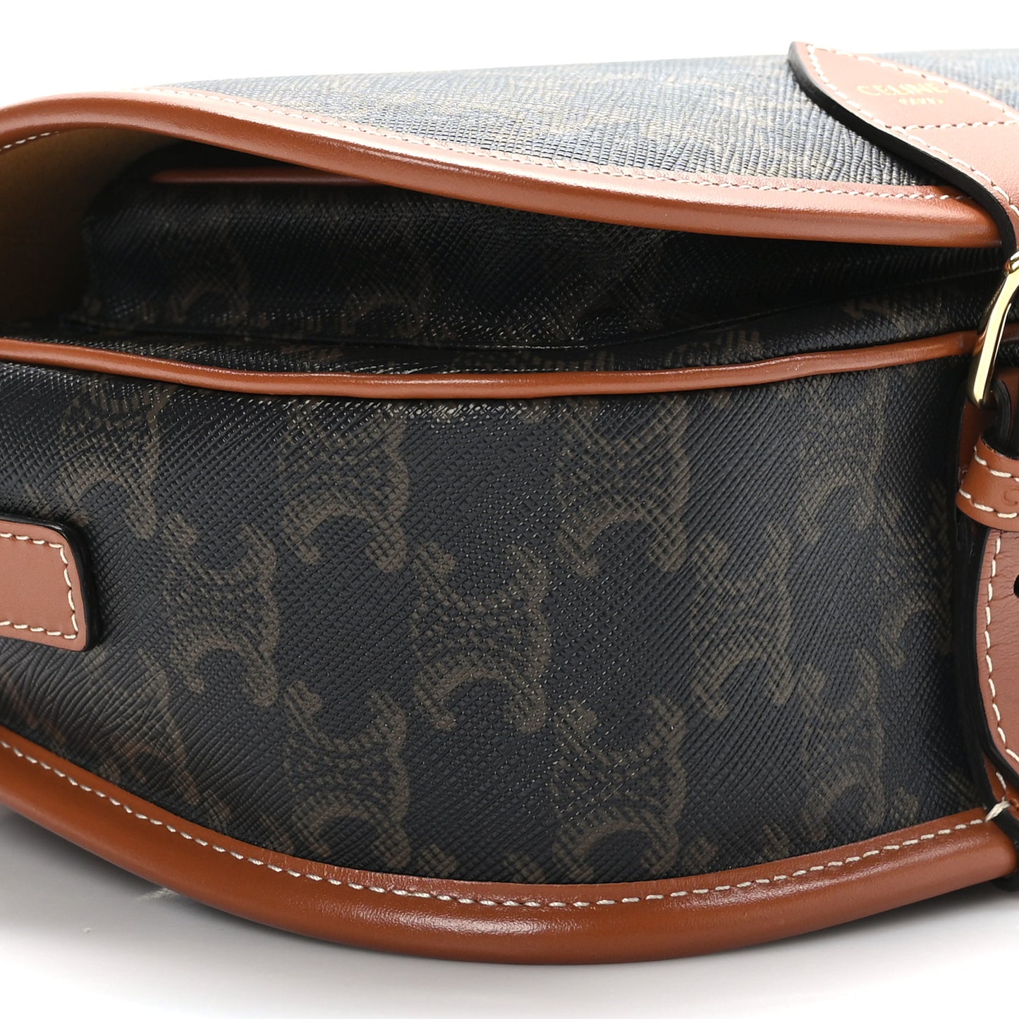 Triomphe Canvas Medium Folco Bag Tan