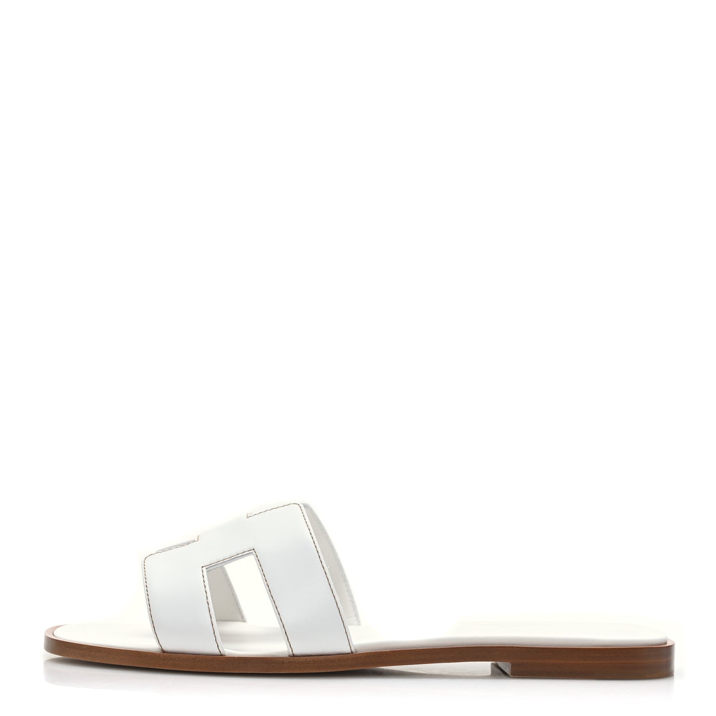 Box Calfskin Oran Sandals 39 White