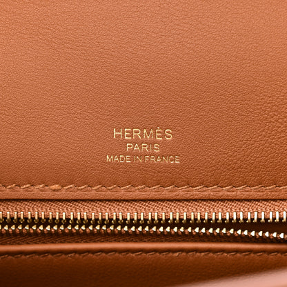 Hermes Toile H Swift Kelly Sellier 28 Ecru Gold 6 of 11
