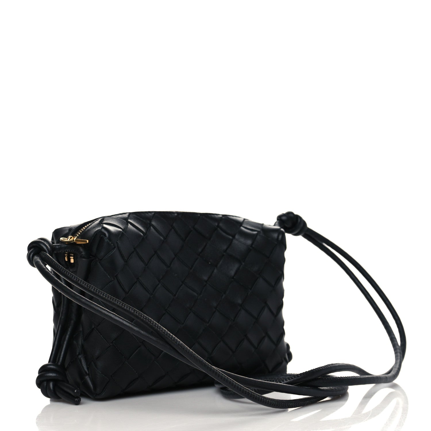 Bottega Veneta Nappa Intrecciato Mini Loop Camera Bag Black 3 of 6