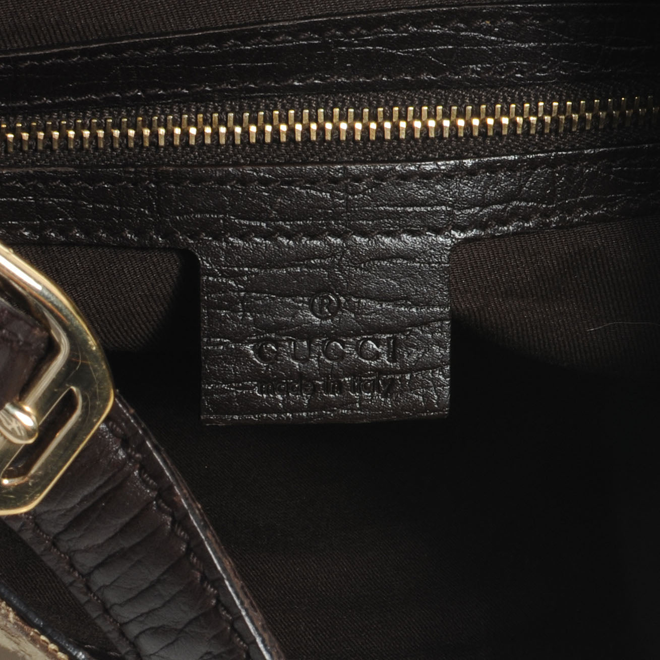 Gucci Monogram Hasler Shoulder Bag Ebony 6 of 7