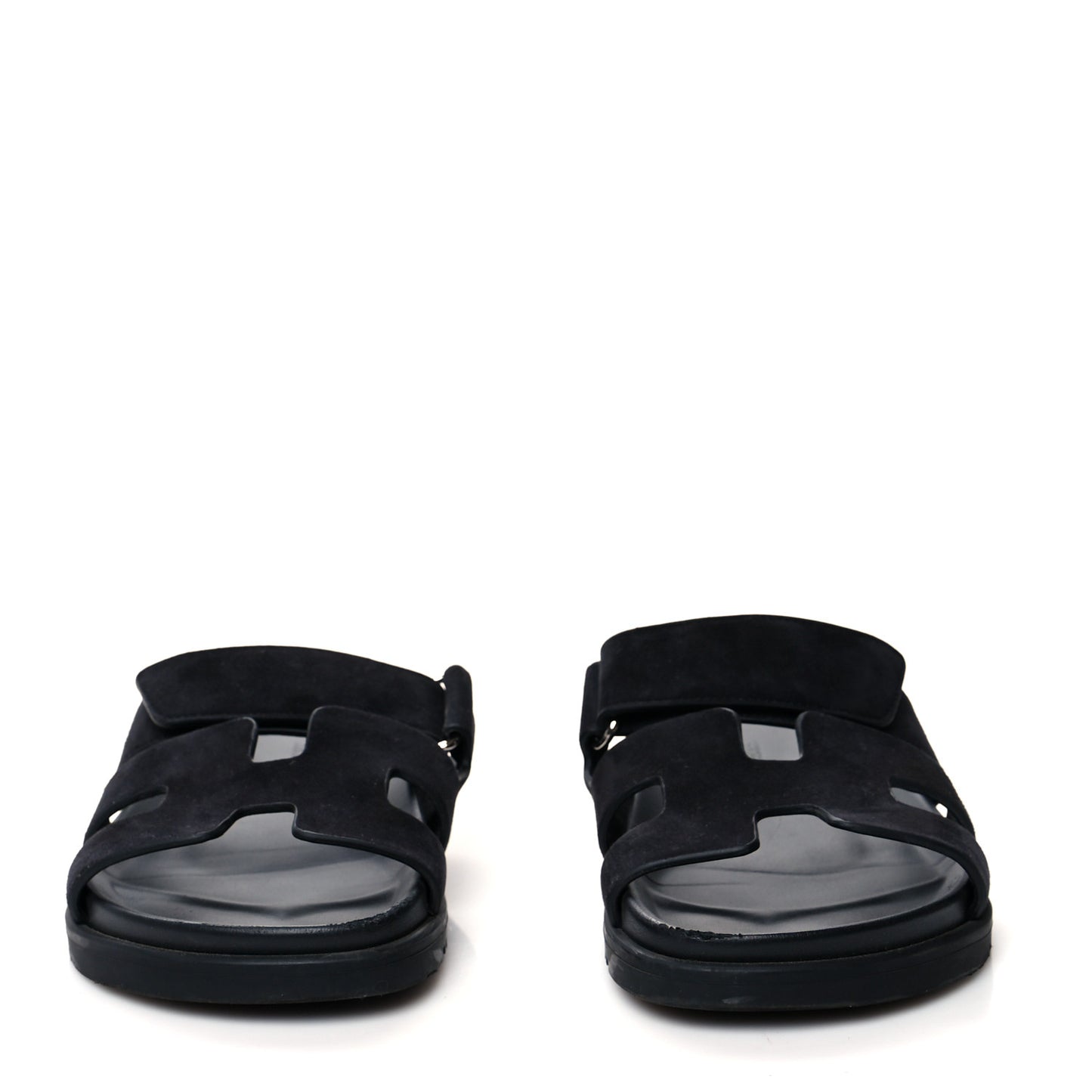 Suede Goatskin Womens Chypre Sandals 35 Black