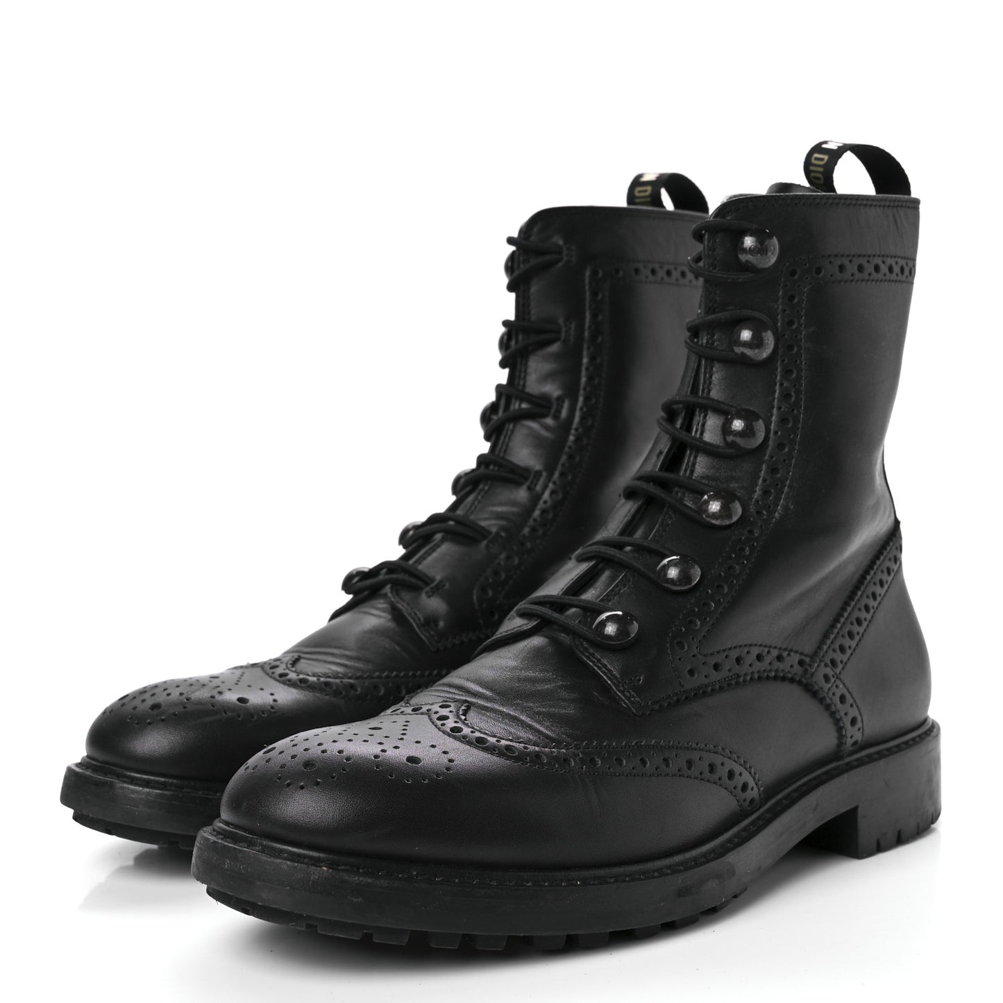 Calfskin Diorunit Low Boot 37.5 Black
