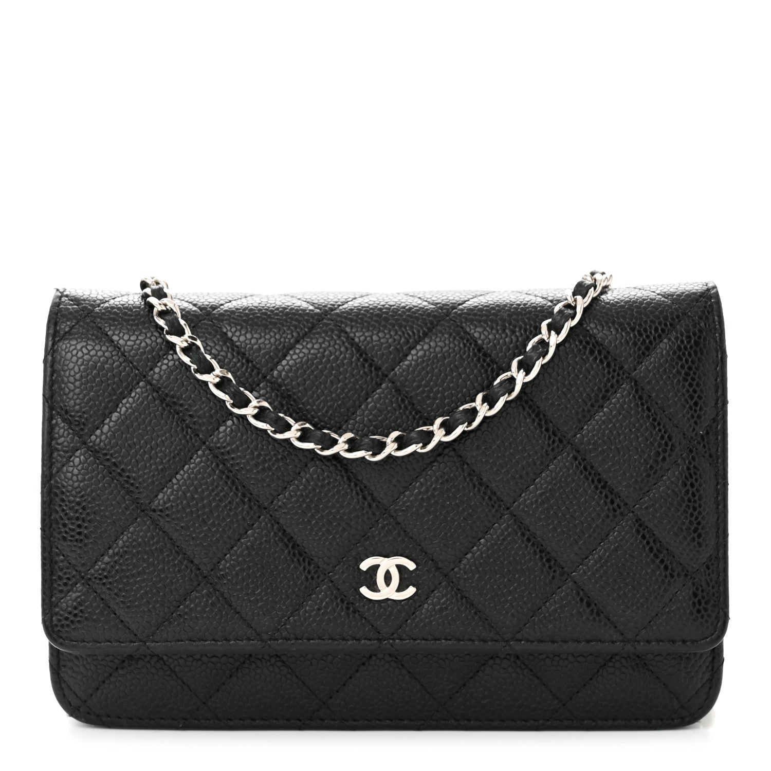 Chanel Caviar Quilted Wallet on Chain WOC Black 1 of 11