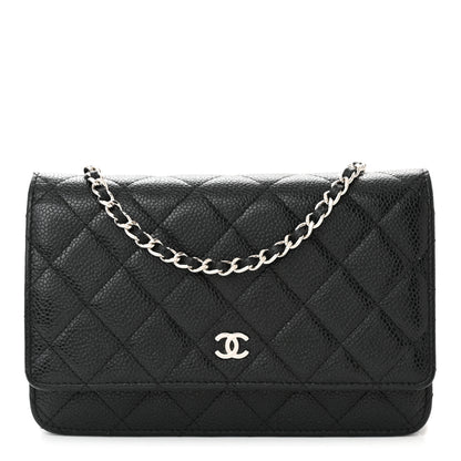 Chanel Caviar Quilted Wallet on Chain WOC Black 1 of 11