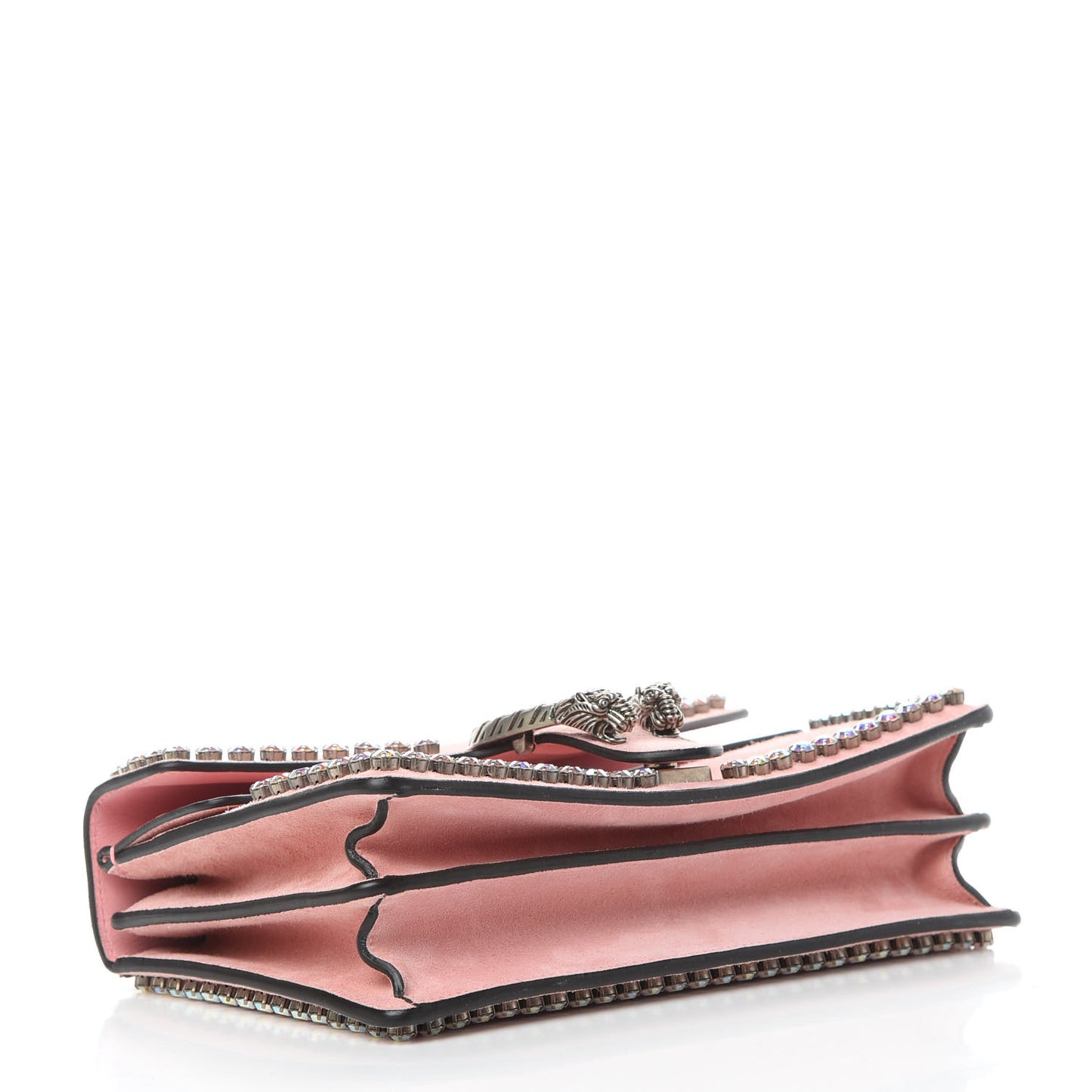 Suede Crystal Small Dionysus Shoulder Bag Peonia