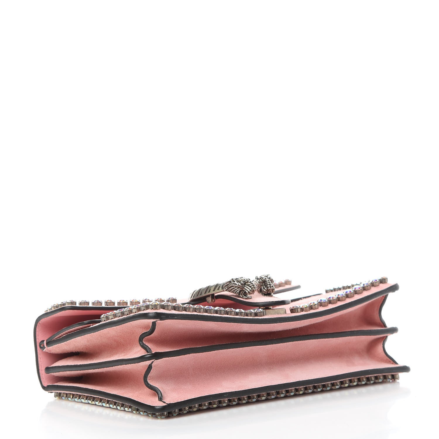 Gucci Suede Crystal Small Dionysus Shoulder Bag Peonia 5 of 13