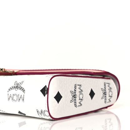 MCM Calfskin Visetos Monogram Medium Millie Color Block Crossbody Bag White Mood 7 of 7