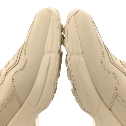 Gucci Calfskin Logo Womens Rhyton Sneakers 40 Ivory 11 of 12