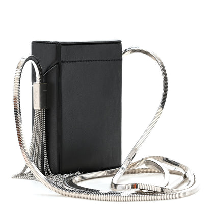 Saint Laurent Lambskin Smoking Box Crossbody Black 3 of 11