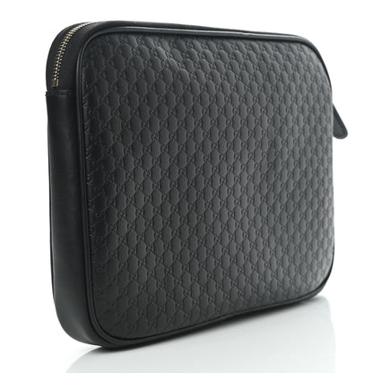 Gucci Microguccissima GG Wristlet Pouch Black 2 of 6