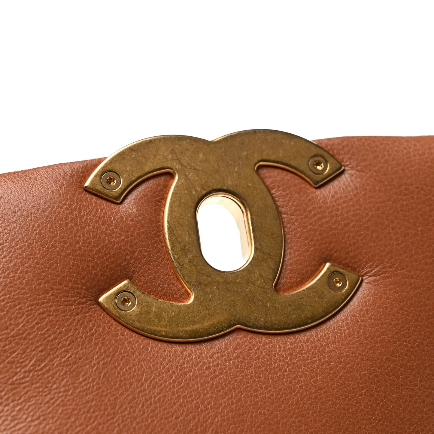 Lambskin Quilted Medium Chanel 19 Flap Brown