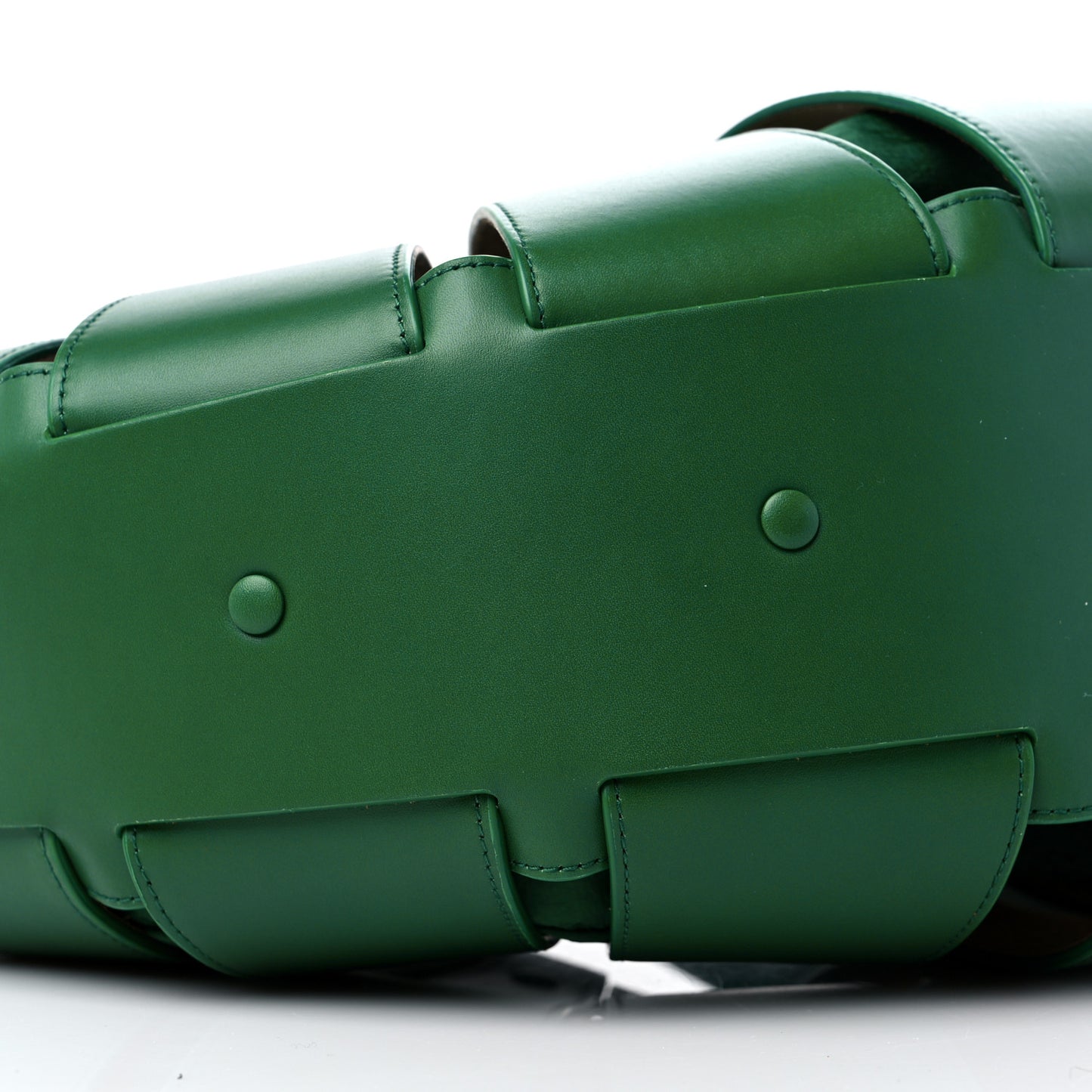 French Calfskin Shell Bag Racing Green