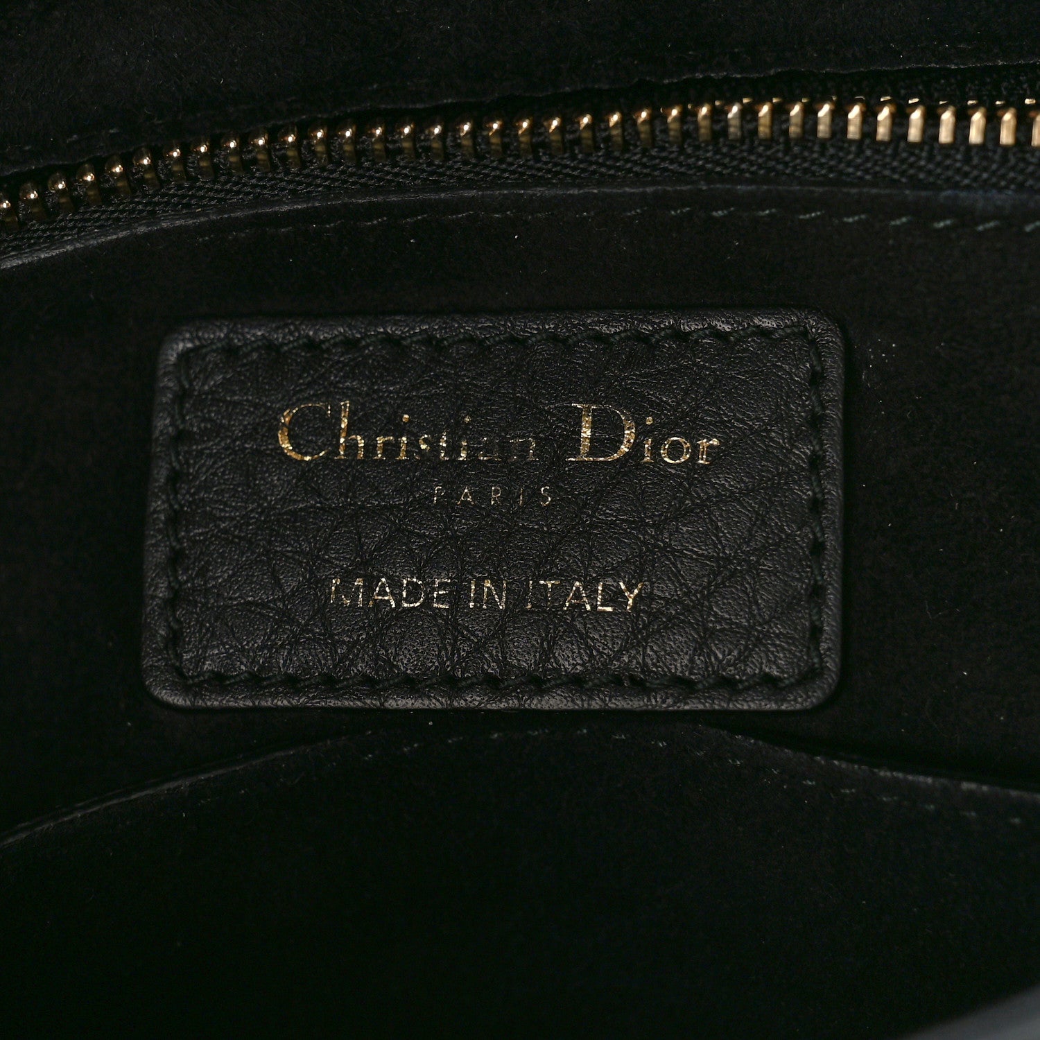Christian Dior Grained Calfskin Cannage Medium Supple Lady Dior Black 6 of 8