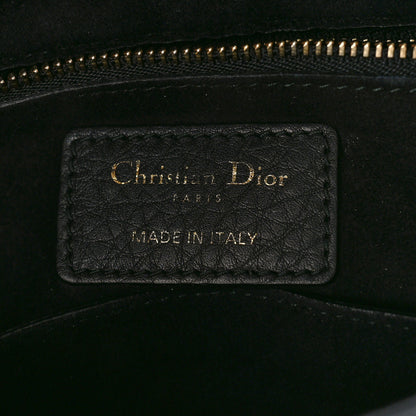 Christian Dior Grained Calfskin Cannage Medium Supple Lady Dior Black 6 of 8
