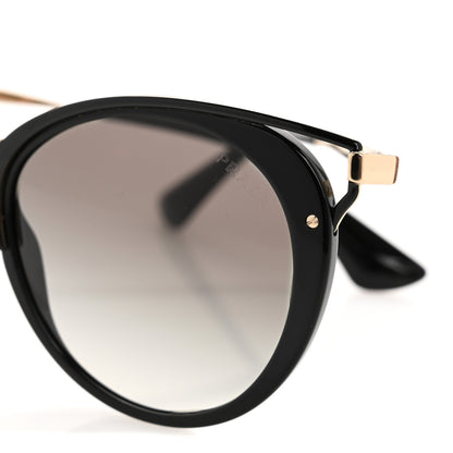 Prada Horn Metal Cinema Sunglasses SPR66T Black 8 of 9