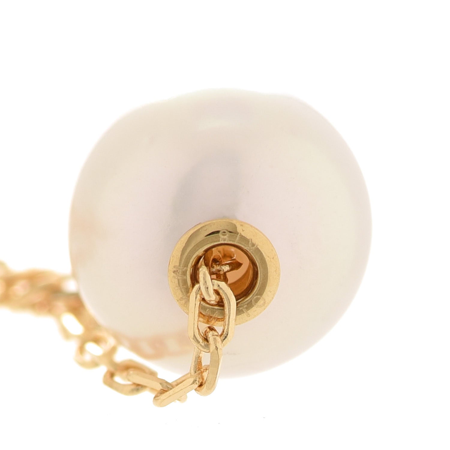 Mikimoto 18K Yellow Gold Akoya Pearl 8mm Single Pendant Necklace 5 of 8