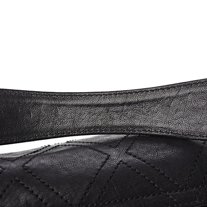 Chanel Calfskin Diamond Stitch Accordion Flap Black 12 of 14