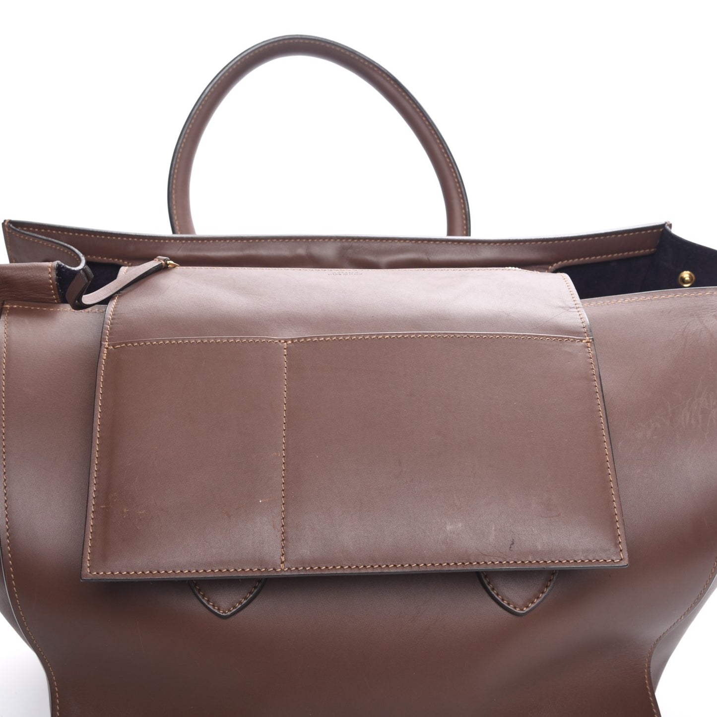 Natural Calfskin Medium Tie Knot Tote Acajou